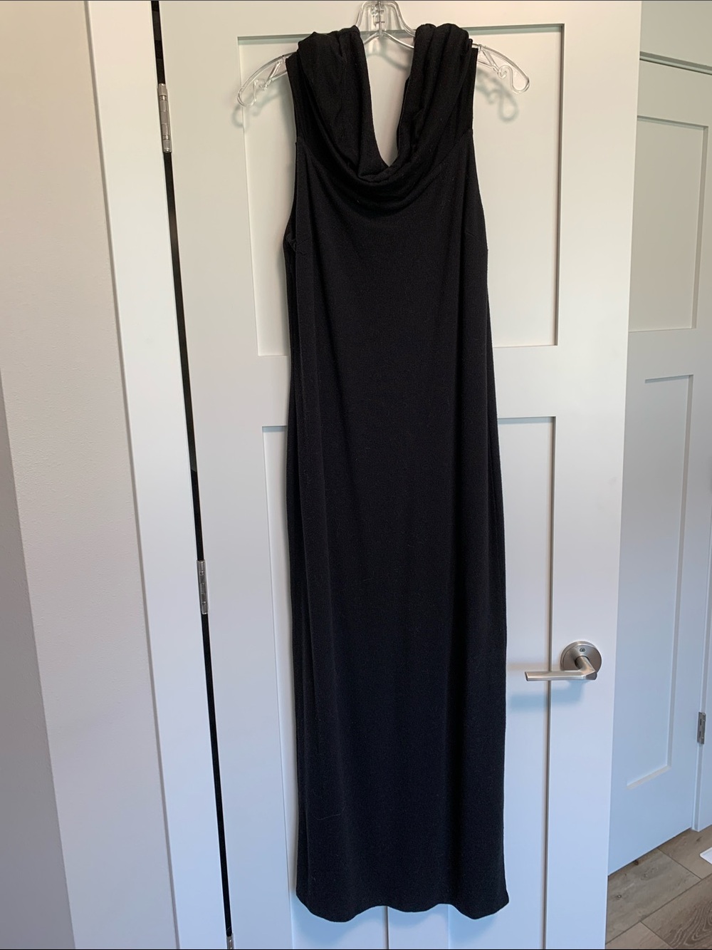 Reformation Black Cowl Neck Maxi Dress